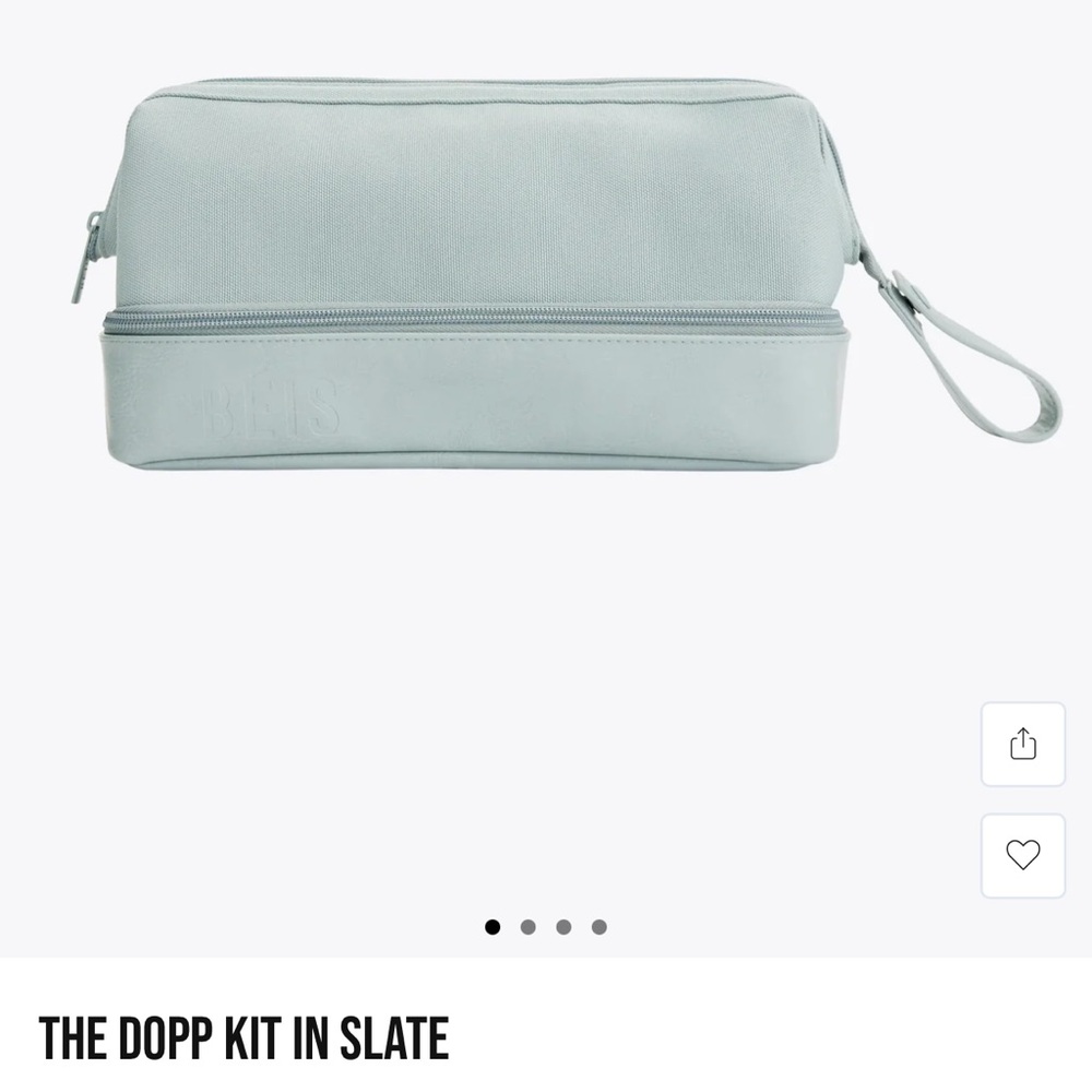 BEIS Slate Cosmetic Bag